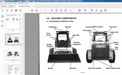 dsl 801 daewoo skid steer|daewoo 801 parts diagram.